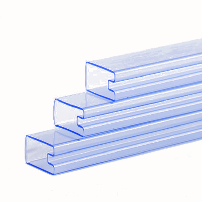 Gennemsigtig PVC-emballeringsrør transparente elektroniske komponenter IC-rør